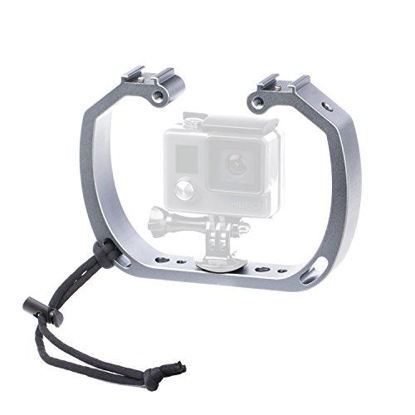 Picture of Sevenoak Aluminum Alloy Micro Film Making kit Video Cage Diving Rig Stabilizer SK-GHA6 & GoPro Mount Adapter for Action Cameras GoPro Hero3 3+ 4 5 6 Action Cameras for Underwater Video & Photography