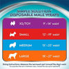 Picture of Simple Solution Disposable Dog Diapers for Male Dogs | Male Wraps with Super Absorbent Leak-Proof Fit | Large | 12 Count