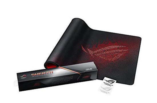 Picture of ASUS ROG Sheath Extended Gaming Mouse Pad - Ultra-Smooth Surface for Pixel-Precise Mouse Control | Durable Anti-Fray Stitching | Non-Slip Rubber Base | Light & Portable