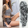 Picture of Kotbs 6 Sheets Full Arm Temporary Tattoo, Waterproof Extra Large Temporary Tattoos for Women Men Adults Black Skull Rose Body Art Tattoo Sticker Fake Tattoo