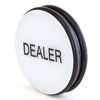Picture of GSE Games & Sports Expert 3-Inch Double-Sided Casino Grade Acrylic Poker Dealer Puck Button (Black/White Acrylic)