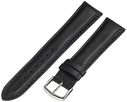 Picture of Hadley-Roma MS2045RA 200 20mm Leather Calfskin Black Watch Strap