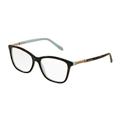 Picture of Tiffany & Co. TF2116B - 8134 Eyeglass Frame HAVANA/BLUE w/ Clear Demo 53mm