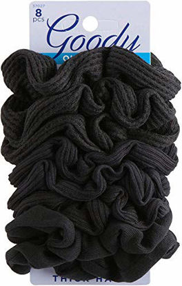 Picture of Goody Hair Ouchless Painfree Women's Hair Scrunchie, 8 count, Black