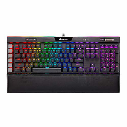 Picture of Corsair K95 RGB Platinum XT Mechanical Gaming Keyboard, Backlit RGB LED, Cherry MX Speed RGB Silver, Black (CH-9127414-NA)