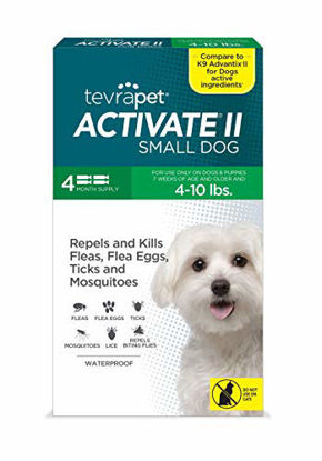 Picture of TevraPet Activate II Flea and Tick Prevention for Dogs - Topical, 4-10 Lbs