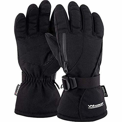 Picture of WindRider Rugged Waterproof Winter Gloves | Touchscreen Compatible | Cordura Shell, Thinsulate Insulation | Ice Fishing, Skiing, Sledding, Snowboard | for Women or Men