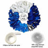 Picture of Blue Balloon Garland Kit 117 pcs Blue White Sliver Balloon Garland Arch Kits Metallic Royal Blue Balloons Arch For Birthday Party