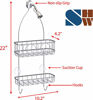 Picture of Simple Houseware Bathroom Hanging Shower Head Caddy Organizer, Chrome (22 x 10.2 x 4.2 inches)