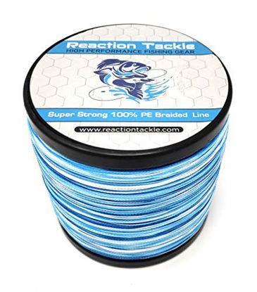 Picture of Reaction Tackle Braided Fishing Line Blue Camo 50LB 500yd