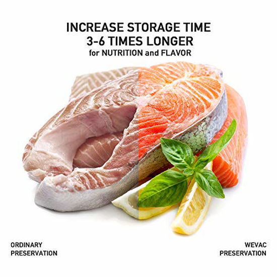 GetUSCart Wevac Vacuum Sealer Bags 100 Pint 6x10 Inch for Food Saver