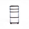 Picture of Homz 4 Storage Cart, Set of 1, Black Frame/Clear Drawers