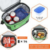 Picture of OPUX Premium Lunch Box, Insulated Lunch Bag for Men Women Adult | Durable School Lunch Pail for Boys, Girls, Kids | Soft Leakproof Medium Lunch Cooler Tote for Work Office | Fits 8 Cans (H Green)