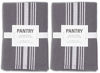 Picture of KAF Home Soho Kitchen Dish Towel Set of 10 | 18 x 28 Inch Tea Towels | Soft and Absorbent Mixed Set of Flat Towels (Gray)