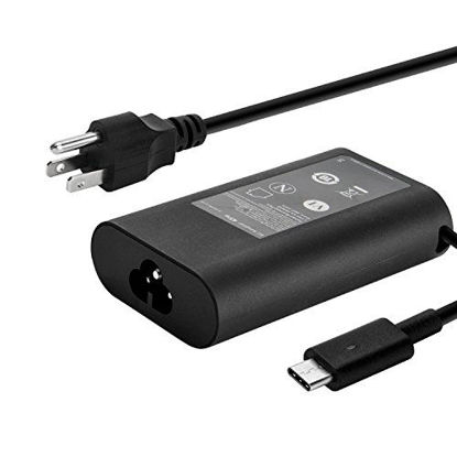 Picture of ZTHY Dell 45W USB-C Type C AC Adapter Charger Power Supply for Dell XPS 12 XPS 13 9360 9365 9370 9333 9380 7390 9310 2-in-1 Inspiron 14 7437 Latitude 7275 7370 5175 5285 5290-2in1 Laptop LA45NM150