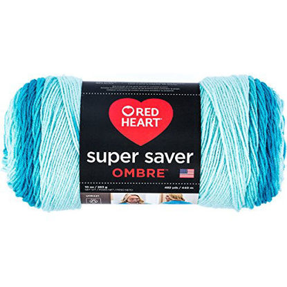 Picture of Coats & Clark Super Saver Ombre Yarn, 10 oz, Scuba