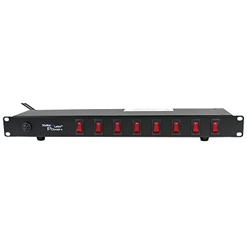 GetUSCart- 1U Rack Mount Outlet Strip 8 Switched Outlets