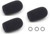 Picture of Replacement Aviation Microphone windscreens for Bose, Lightspeed, David Clark, Crystal Mic (Three (3) Pack Standard Model)