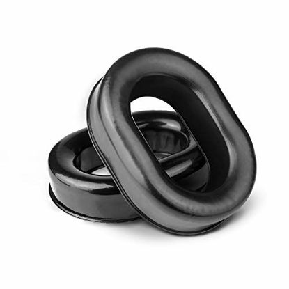 Picture of Replacement Ear Seals for Pilot, Ear Cups/Ear Cushion for David Clark, Rugged, Avcomm, Faro, ASA, Telex 25xt Pilot Aviation Headset Sold in Pairs