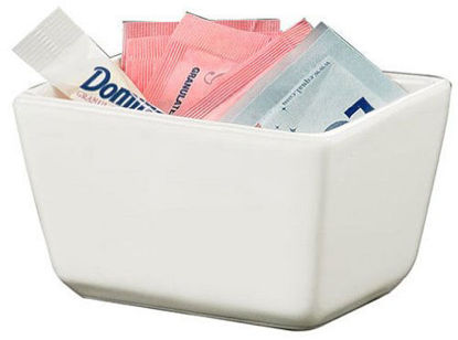 Picture of American Metalcraft SPP326 Ceramic Sugar Packet Holder, 3.5" L x 2.5" W, White