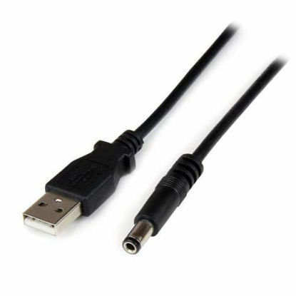 Picture of StarTech.com 2m USB to Type N Barrel Cable - USB to 5.5mm 5V DC Power Cable - USB to DC Power - 2 meter (USB2TYPEN2M)