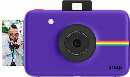 Picture of Zink Polaroid Snap Instant Digital Camera (Purple) with ZINK Zero Ink Printing Technology