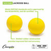 Picture of Champion Sports Colored Lacrosse Balls: Yellow Official Size Sporting Goods Equipment for Professional, College & Grade School Games, Practices & Recreation - NCAA, NFHS and SEI Certified - 1 Pack