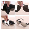 Picture of Costyle Silver Mirror Polarized Clip-on Flip up Plastic Sunglasses for Myopia Glasses Outdoor Driving Fishing