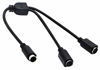 Picture of zdyCGTime S-Video 4 Pin Mini DIN Y Splitter Connector Cable 4 Pin Mini DIN S-Video Male to 2 Female Y Splitter Extension Adapter Cable for SVHS/S-Video Cable(28CM/11Inch)