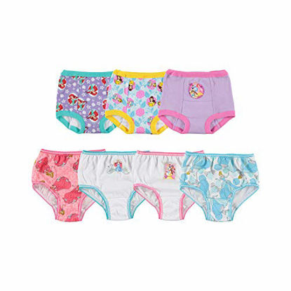 Picture of Disney girls Princess Potty Training Multipacks Underwear, Princess Panty (4) & Potty Training Pant (3) Combo, 2T US