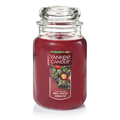 Picture of Yankee Candle Large Jar Candle, Red Apple Wreath