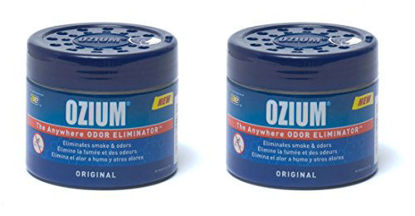 Picture of Ozium Smoke & Odors Eliminator Gel. Home, Office and Car Air Freshener 4.5oz (127g), Original Scent (Pack of 2)