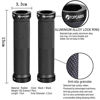 Picture of TOPCABIN Double Lock on Locking Bicycle Handlebar Grips Cycle Bicycle Mountain Bike BMX Floding (Black)