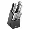 Picture of Farberware Stamped 15-Piece High-Carbon Stainless Steel Knife Block Set, Steak Knives