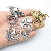 Picture of 100g (20pcs) Craft Supplies Mixed Flying Dragon Charms Pendants Beads Charms Pendants for Crafting, Jewelry Findings Making Accessory for DIY Necklace Bracelet (M015)