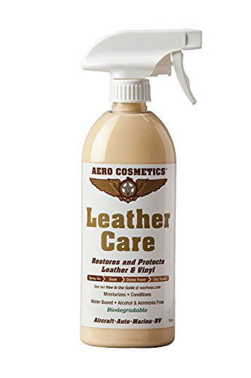 Picture of Leather Care, Conditioner, UV Protectant, Aircraft Grade Leather Care, Better Than Automotive Products. Excellent for Furniture, Car Seats, RV 's, Does not Leave Dirt attracting Residue. 16oz