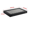 Picture of JackCubeDesign 40 Compartments Jewelry Display Tray Showcase Organizer Storage Box Slots Holder for Earring, Ring with Acrylic Cover(Black, 16.97 x 9.7 x 1.65 inches) - :MK333A