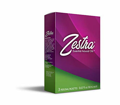 Picture of Zestra Essential Arousal Oils - 3 Single Dose Packets 0.8ml - Organic & All-Natural Botanical Arousal Oil - Safe & Clinically Proven to Enhance Pleasure during Intimate Moments