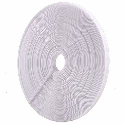 Picture of 50 Yards Polyester Boning for Sewing - Sew-Through Low Density Boning for Corsets, Nursing Caps, Bridal Gowns, (10mm Wide, White)