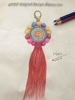 Picture of QTMY Colorful Pom Pom Tassel Long Bag Charm Pendant Keyring Keychain for Women Purse Handbag Decor (1)