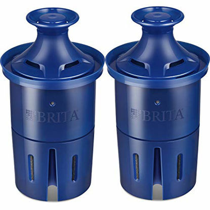 Picture of Brita Longlast Pitcher and Dispenser Replacement Water Filters, 2 Count, Blue