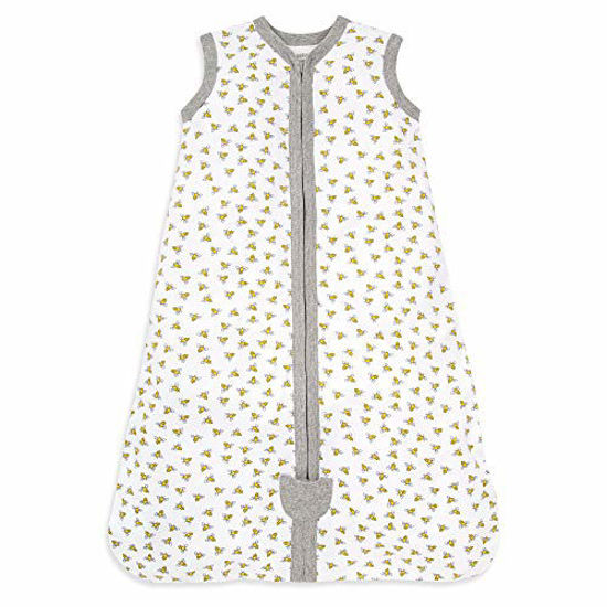 Picture of Burt's Bees Baby Baby Beekeeper Wearable Blanket, 100% Organic Cotton, Swaddle Transition Sleeping Bag, Honey Bee Cloud, Large