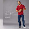 Picture of Wrangler Authentics Men's Relaxed Fit Comfort Flex Jean, Light Stonewash, 38W x 30L