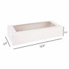 Picture of 20-Pack Cookie Boxes with Window, 12.5" x 5.5" x 2.5", White Bakery Boxes, Auto-Popup Treat Boxes for Muffins, Donuts and Pastries