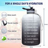 Picture of Venture Pal Large 1 Gallon Motivational Water Bottle with 2 Lids (Chug and Straw), Leakproof BPA Free Tritan Sports Water Jug with Time Marker to Ensure You Drink Enough Water Throughout The Day