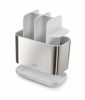Picture of Joseph Joseph EasyStore Stainless-Steel Toothbrush Holder Bathroom Storage Organizer Caddy, Large