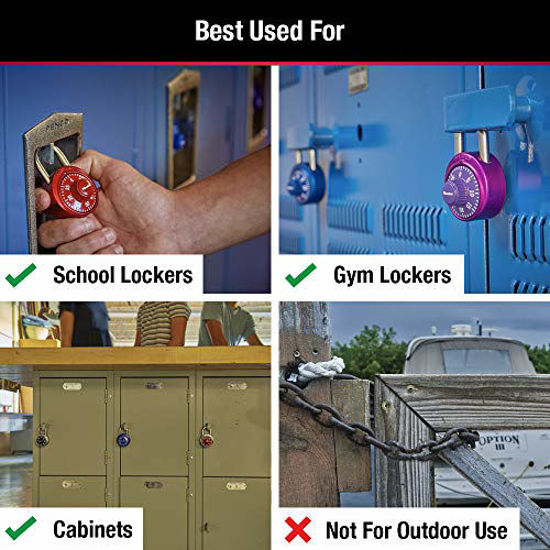 GetUSCart- Master Lock 1530T Locker Lock Combination Padlock, 2 Pack of ...