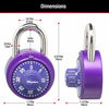 Picture of Master Lock 1530T Locker Lock Combination Padlock, 2 Pack of Combination-Alike, Assorted Colors