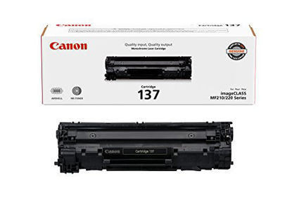 Picture of Canon Genuine Toner Cartridge 137 Black (9435B001), 1-Pack, for Canon ImageCLASS MF212w, MF216n, MF217w, MF244dw, MF247dw, MF249dw, MF227dw, MF229dw, MF232w, MF236n, LBP151dw, D570 Laser Printers