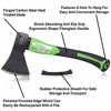 Picture of WilFiks Chopping Axe, 15 Camping Outdoor Hatchet for Wood Splitting and Kindling, Forged Carbon Steel Heat Treated Hand Maul Tool, Fiberglass Shock Reduction Handle with Anti-Slip Grip